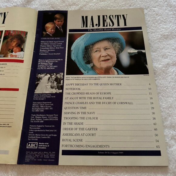 Majesty Magazine August 1989 - Picture 2 of 3